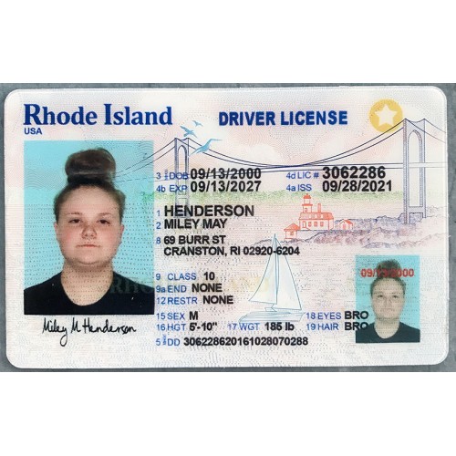 Rhode Island Fake Driving License Best Fake Id Front And Back Cardsmen